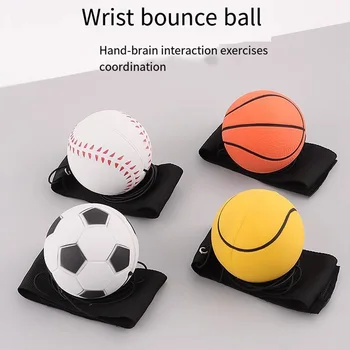 Надувной возвращаемый мяч Игрушки на открытом воздухе Браслет Гироскопический качающийся мяч для подбрасывания запястья Резиновый ремешок для эластичных шариков для запястья Сила откидывания руки