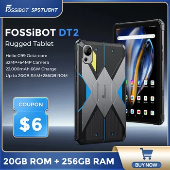 [Мировая премьера] Fossibot DT2 Rugged Tablet pad 66 Вт Android 13 Helio G99 20 ГБ + 256 ГБ 10,4 