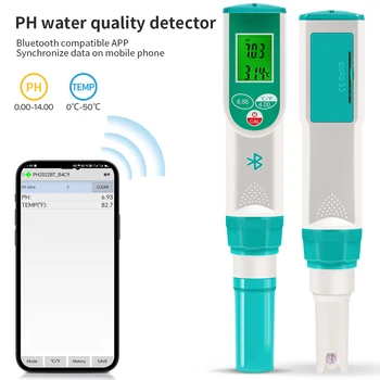 РН-метр 0,01 Высокоточный тестер качества воды с тестом температуры PH 0-14 для аквариума, бассейна, гидропоники