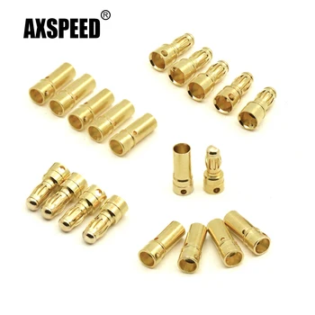 AXSPEED 10 пар 2.5/3.0/4.0 мм Золотая Пуля Разъемы типа 