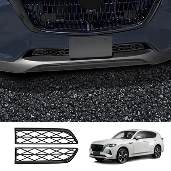 Автомобильные аксессуары для Mazda CX60 cx-60 2022 2023 2024 ABS Черный Передний бампер нижняя средняя сетчатая решетка для гриля, Декоративная отделка крышки