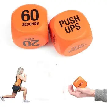 Кубики для упражнений из вспененного полиуретана, Новые 7-сантиметровые Оранжевые кубики для тренировок, округлые Квадратные кубики для фитнеса