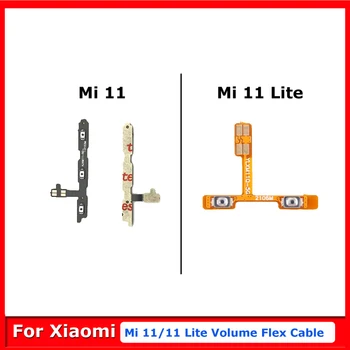 Для Xiaomi Mi 11 Кнопки Регулировки громкости Включения Выключения Питания Отключение Звука Питания Бесшумная Боковая Клавиша Замена Гибкого Кабеля Mi 11 Lite Запасные Части
