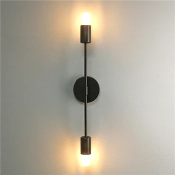 Современный двухрычажный светодиодный настенный светильник E27, Прикроватная лампа для спальни, Освещение зеркала в ванной, Настенный светильник, Светильники для туалетного столика, Коридор, крыльцо