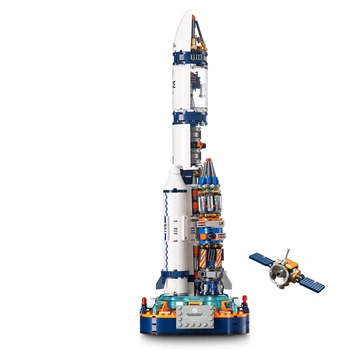 Строительные блоки MOC Technology Aerospace Spaceman Astronaut, JAKI DIY Механический робот-исследователь, кирпичи, игрушки для мальчиков, подарки для детей