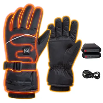 Женские перчатки с подогревом на открытом воздухе, 3 уровня контроля температуры, подходящие для бега, кемпинга.