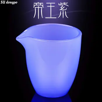 Фарфоровая чашка Ярмарки из Императорского фиолетового нефрита - Китайская чашка Harmony Chahai, Диспенсер для чая большой емкости, Чашка Справедливости из глазурованного камня.