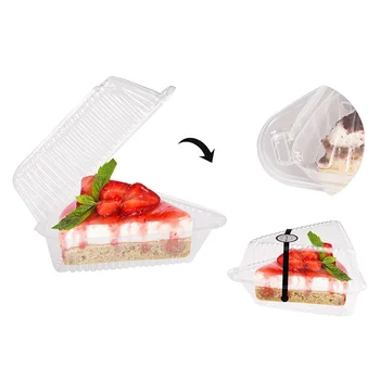 100шт Треугольные коробки для чизкейков, коробка для нарезки торта, треугольные держатели для пирогов, коробки для тортов для пекарни, свадьбы