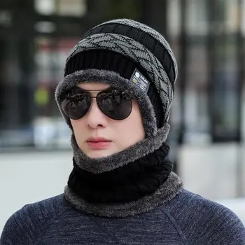 Зимняя теплая шапка из полиэстера, мягкая, сохраняющая тепло и холод, дышащая плюшевая лыжная шапка Плюс толстая флисовая балаклава для мужчин