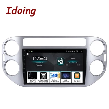 Idoing 9-дюймовая автомобильная интеллектуальная система, радио, Мультимедийный видеоплеер для Tiguan 2010-2015, GPS-навигация, головное устройство для электроники на Android