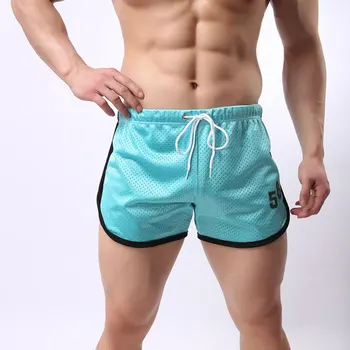 Высококачественные мужские быстросохнущие короткие повседневные мужские шорты с дышащей сеткой, шорты с принтом 58 016