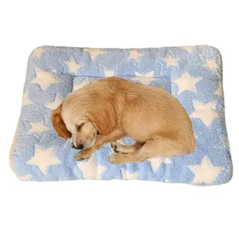 Мягкое пушистое высококачественное одеяло для домашних животных, милый коврик для домашних животных с мультяшным рисунком, теплое и удобное одеяло для кошек и собак