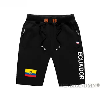 Эквадор Эквадорские мужские шорты пляжные мужские пляжные шорты с национальным флагом тренировочный карман на молнии спортивные шорты для бодибилдинга хлопчатобумажные брендовые шорты