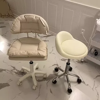 Новая версия Косметического кресла с железным колесом, Парикмахерской скамейки для волос, золотых Sillones De Barberia, профессиональной мебели для маникюрного салона.